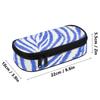 Pencil Bag 300D Polyester Spacious Storage Smooth Zipper with Pen Slots Mesh Pocket and Spacious Main Compartment for Students