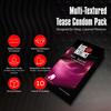 Basic Instinct Ultra Thin Condoms Multi Texture Bubble Gum Flavour 10Pcs, Multi Texture Strawberry Flavour 10 Pcs Multi Texture Bourbon Chocolate