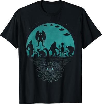 Bigfoot Loch Ness Monster Mothman And Aliens! Funny Cryptid T-Shirt
