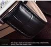 Luxury Top Brand Square Mens Wristwatches Unique Design Rose Gold Calendar Stop Watch Genuine Leather Quartz Business Male Clock