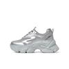 SKAP Shengjiabu 2024 Autumn New Trendy Color Blocked Thick Soled Lace Up Travel Girl Dad Shoes
