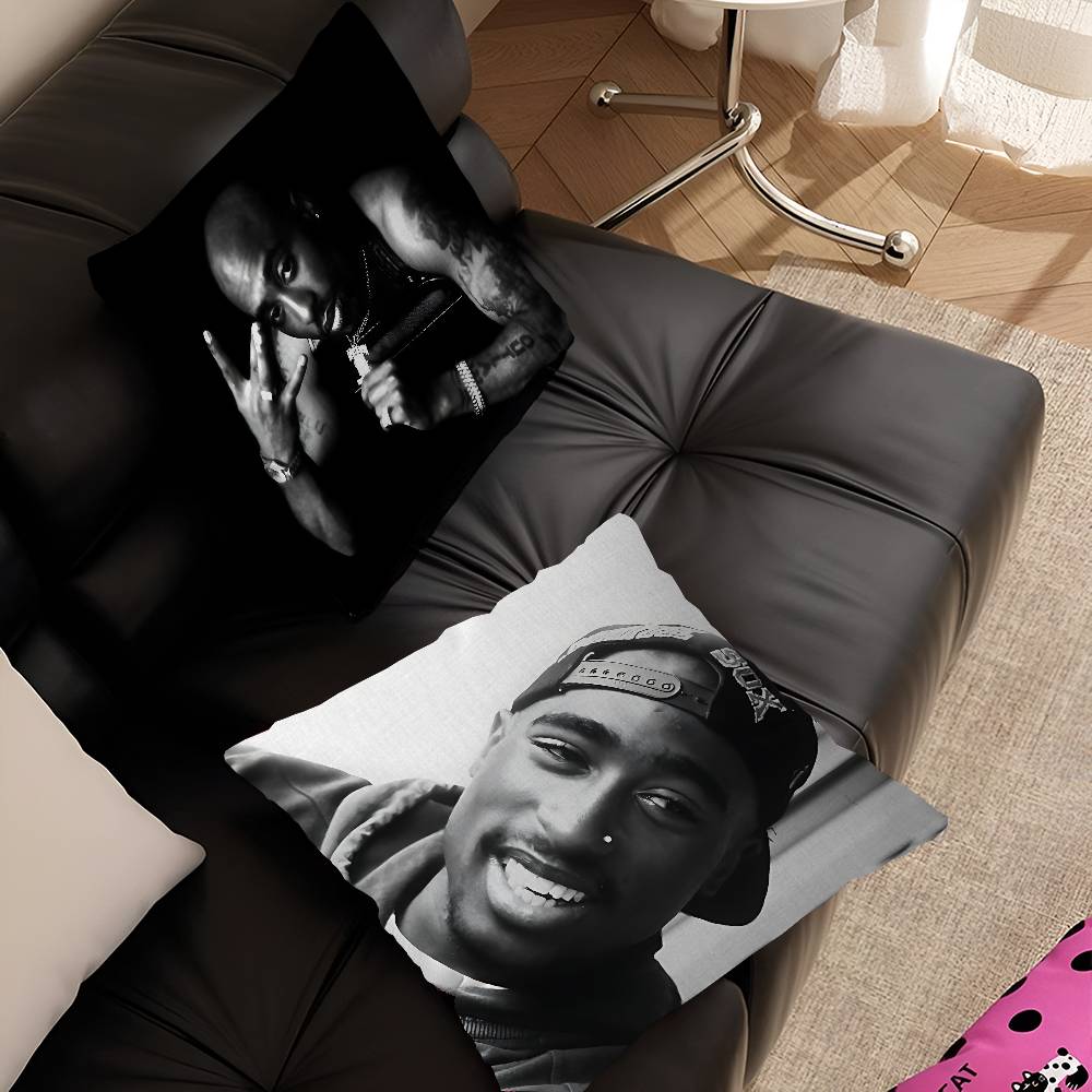 Rapper 2Pac Singer Tupac Cushion Cover Pillow Cover Decor Pillowcase Printed Cushion Case For Couch
