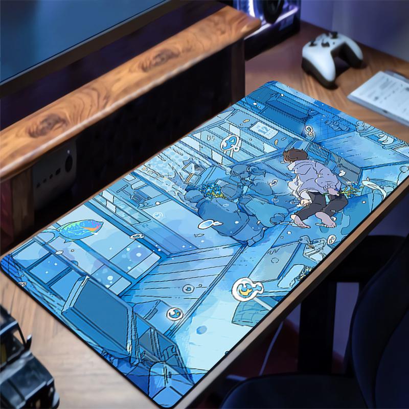 Mouse Pad Mini PC Underwater World Desk Mat Non-Slip Rubber Laptop Playmat Office Computer Gaming Accessories for Gamer Mousepad