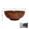 Jujube Wood Round Bowl for Eating and Soup