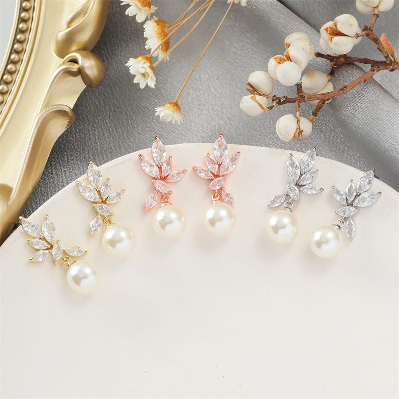 RAKOL Elegant Pearl Earrings for Women - European & American Stylish Fashion Trend Jewelry