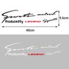 Sport Letter Car Stickers Emblem Badge Decal Auto Automobile Bonnet Sticker For Honda Fit Civic Jazz CITY Accord CR-Z VTEC Vezel IQ1