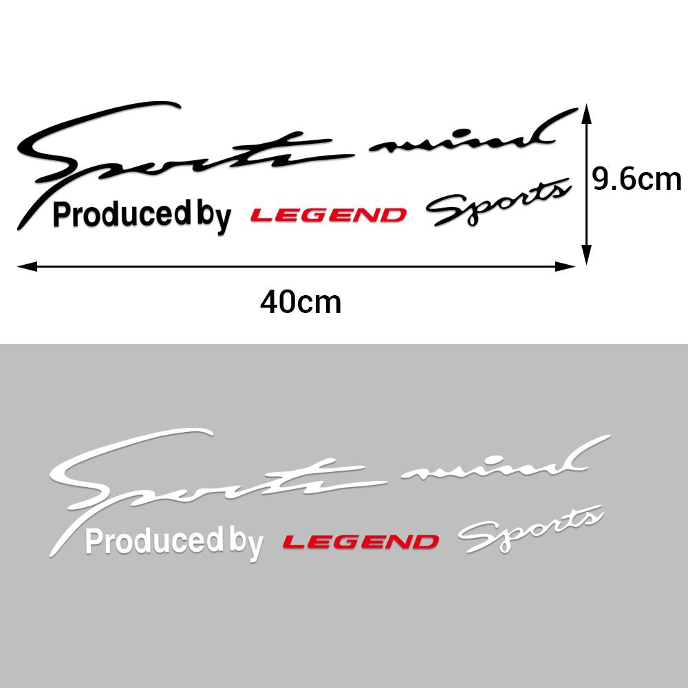 Sport Letter Car Stickers Emblem Badge Decal Auto Automobile Bonnet Sticker For Honda Fit Civic Jazz CITY Accord CR-Z VTEC Vezel IQ1