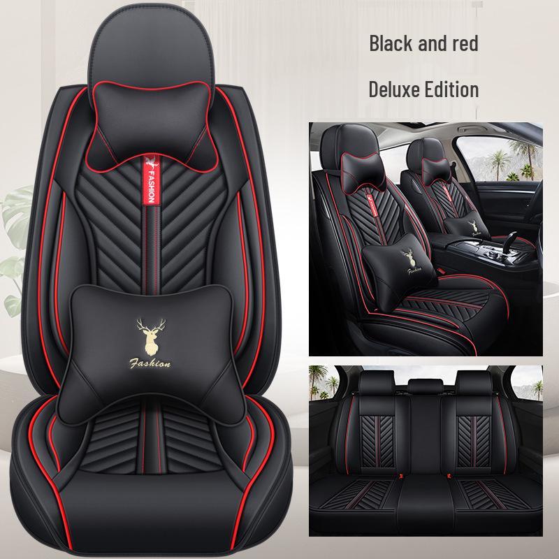 Universal Four-Season Sporty Microfiber Leather Car Seat Cover