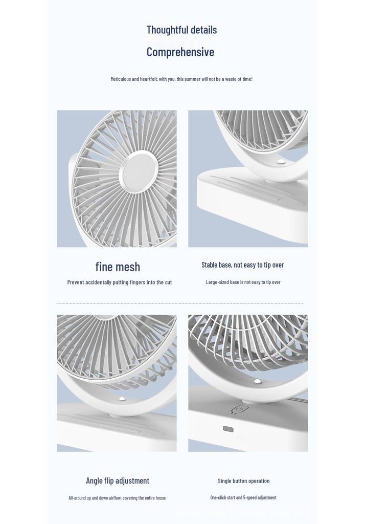 Portable USB Desktop Fan