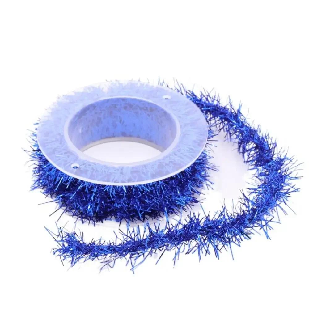 

1.5M Tinsel Hanging Rattan Christmas Tree Ornament Multicolor Shapeable Colorful Ribbon Flashing Gold Silver Wire Wedding