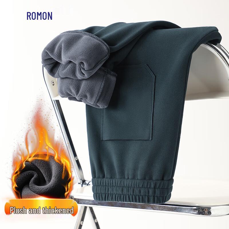 Romon Men s Thermal Casual Straight-Leg Pants 2XL