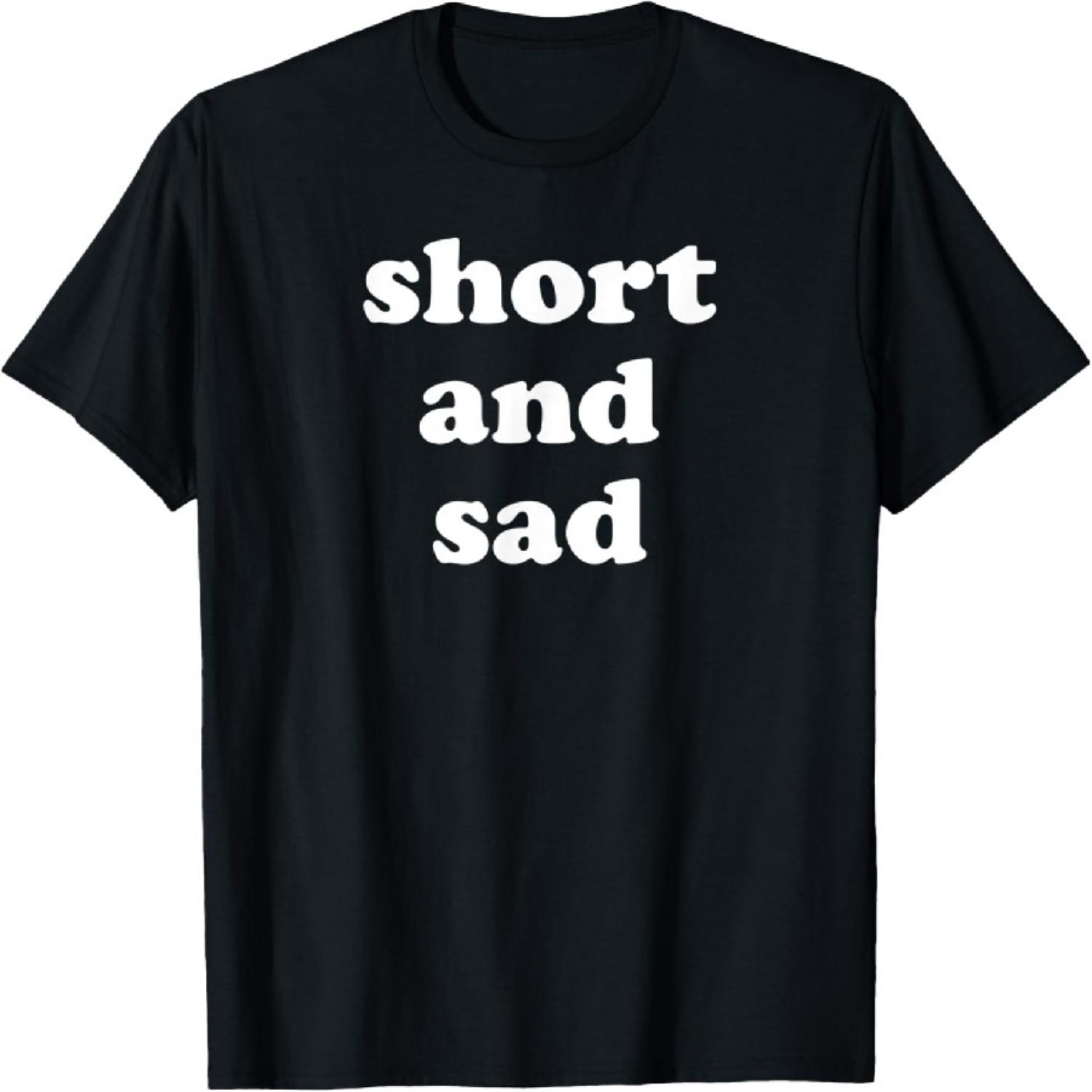 Short and Sad T-Shirt XXXXXL чёрный