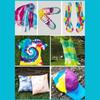 Tie-dye DIY Kit with Rubber Bands Gloves Safe Non-toxic Shirt Fabric DIY Fashion Dye Handmade Kit Clothing Graffiti Dye Supplies