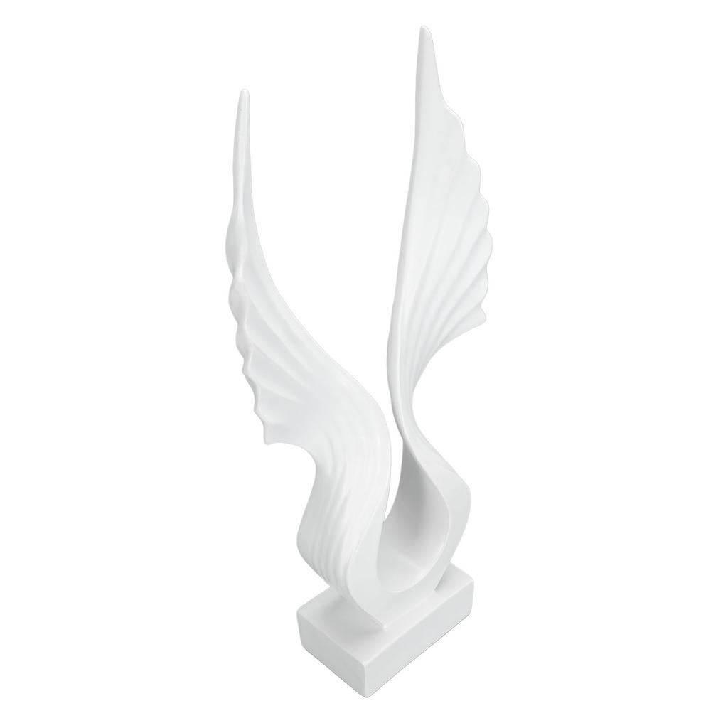 Abstract Wing Sculpture Artistic Decorative Resin Wing Statue Ornament for Living Room Office