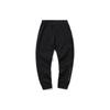 Li Ning Sports Basketball Series Letter Cuff Knitted Sports Long Pants Men Bottoms Standard-Black AKLP203-1