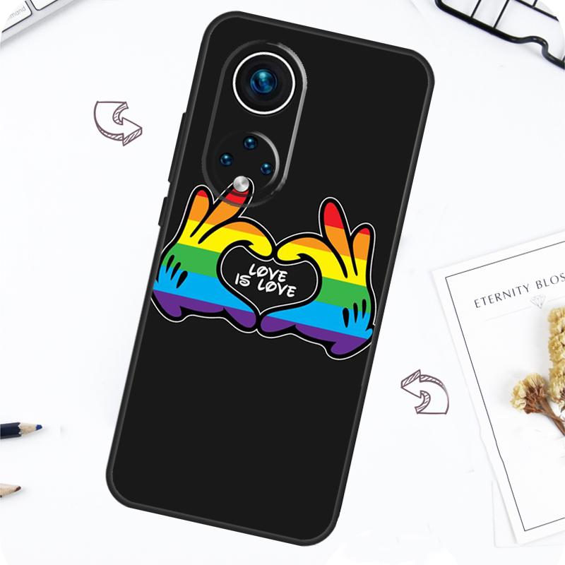 Rainbow Gay LGBT Finger Case For Honor Magic 7 Pro 5 6 Lite Honor 200 Pro 50 70 90 X8b X9a X8a X8 X9 X9c X9b Cover