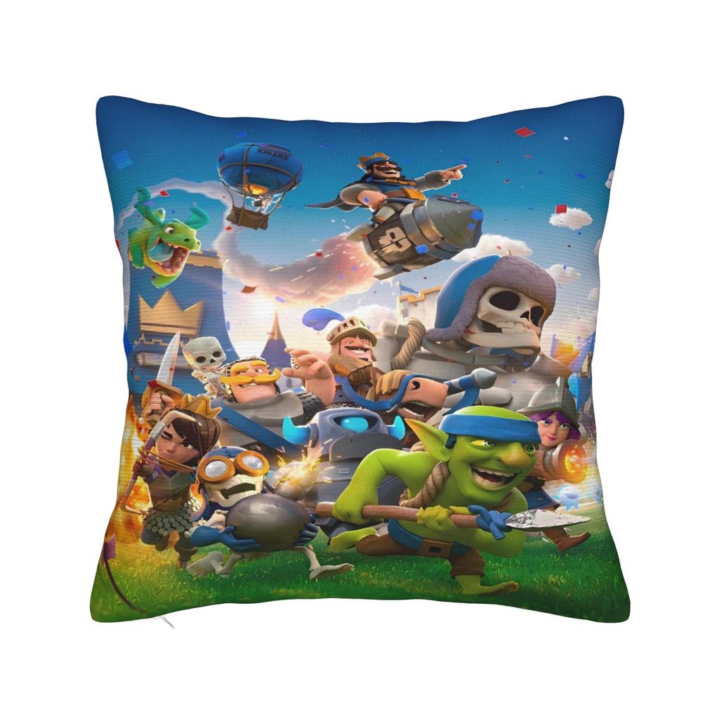 Clash Royale Královský Emote Povlak na polštář Vintage povlak na polštář na židli pohovku Domácí dekorace Pohodlné povlaky na polštář Dárek