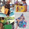 Bolsa de Playa Bolso Tote Ligero de Goma Grande Impermeable Lavable para Exterior Bolso de Mano Duradero Abierto para Viajes Camping Playa Deportes Barco Piscina Gimnasio