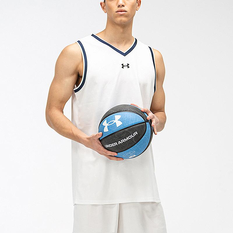 Under Armour Casual Sports Training Knitted Basketball Loose Fashion Sleeveless Vest Men Tops White 21500102-100