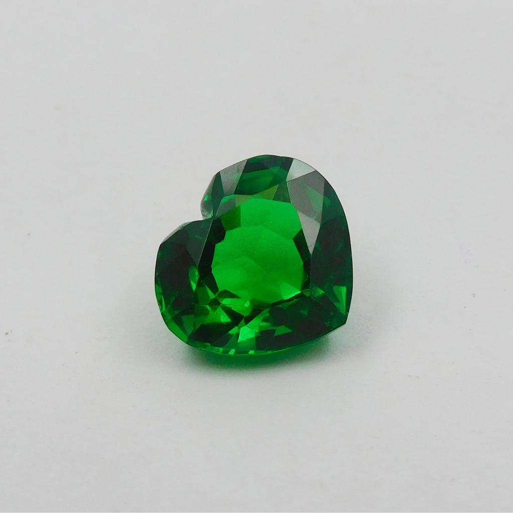 Natural Green Sapphire Heart Cut 10 Ct Rare CERTIFIED Loose Gemstones AA++ P-2091-h