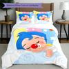 3pcs Duvet Cover Set (1*Duvet Cover + 2*Pillowcase, Without Core), Plim Plim Print Bedding Set, Bedroom Decor, All‑Season, Gift