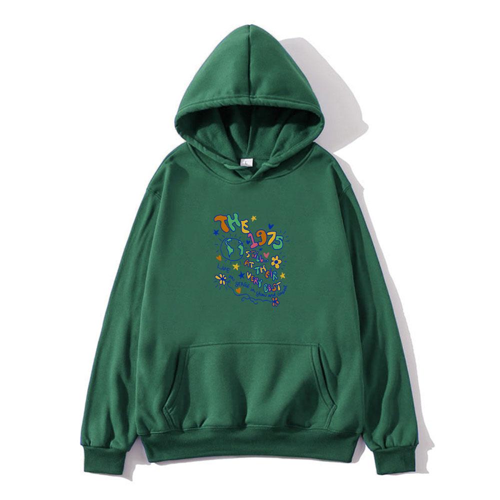 The 1975 Hoodies for Winter Hooded with Pocket Sweatshirt Funko Pop Fashion Grunge Printing Clothing Sudaderas