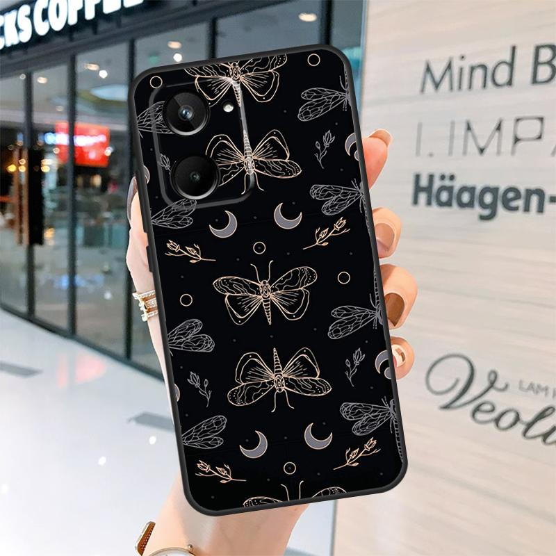 Skull Gothic Creepy Pastel Goth Case For Realme 14 13 10 11 12 Pro Plus GT7 Pro GT6 C55 C51 C53 C35 C33 C61 C65 C67 C71 C75