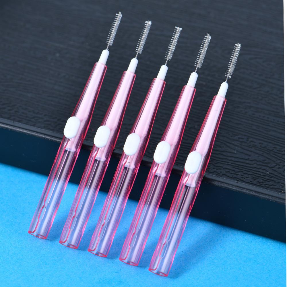 

1PCS Retractable Mobile Phone and Earphone Cleaning Brush Push-pull Interdental Brush Orthodontic Cleaning Tooth Gap Interdental Brush 1PCS розовый