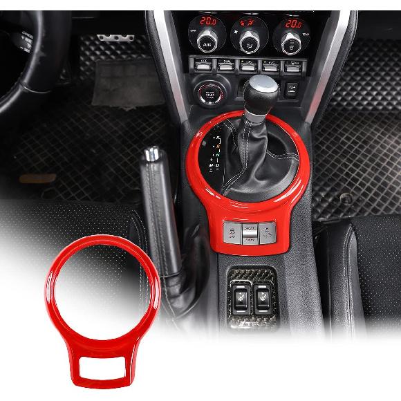 

YIWANG Car Interior Gear Shift Frame Trim Sticker for Subaru BRZ Toyota 86 2013-2020 Accessories (Carbon Fiber) красный
