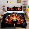 Fiery Eight-ball Design. Bedding Sets Duvet Cover Sets Duvet Covers Pillowcases(1 * Duvet Cover 2 * Pillowcases Without Duvet Insert)