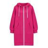 Damen Casual Kapuzenjacke mit Reißverschluss und Taschen