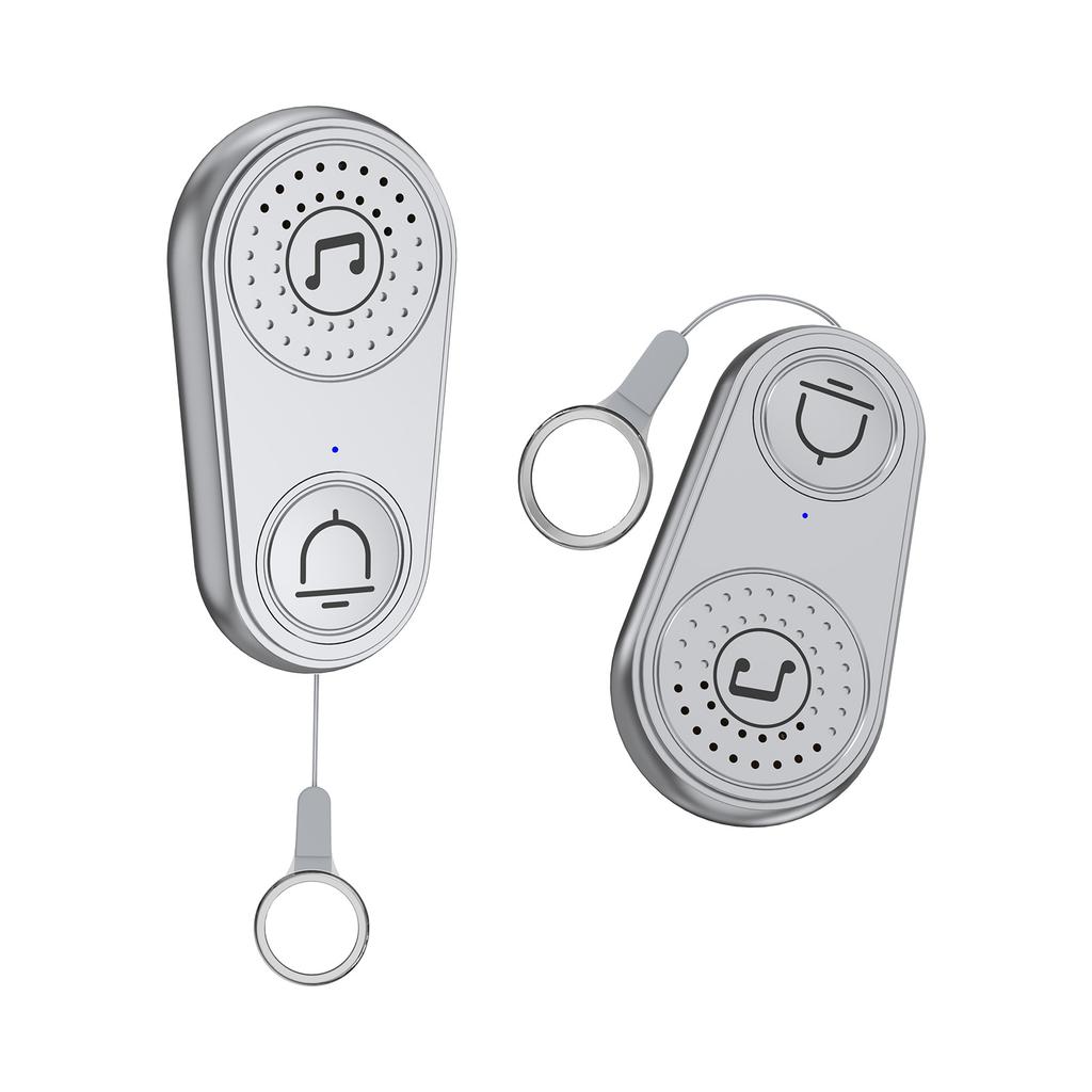 2 Channel Call Machine Caregiver Pager Call Button Elderly Wireless Call Button Adjustable Volume Multiple Music
