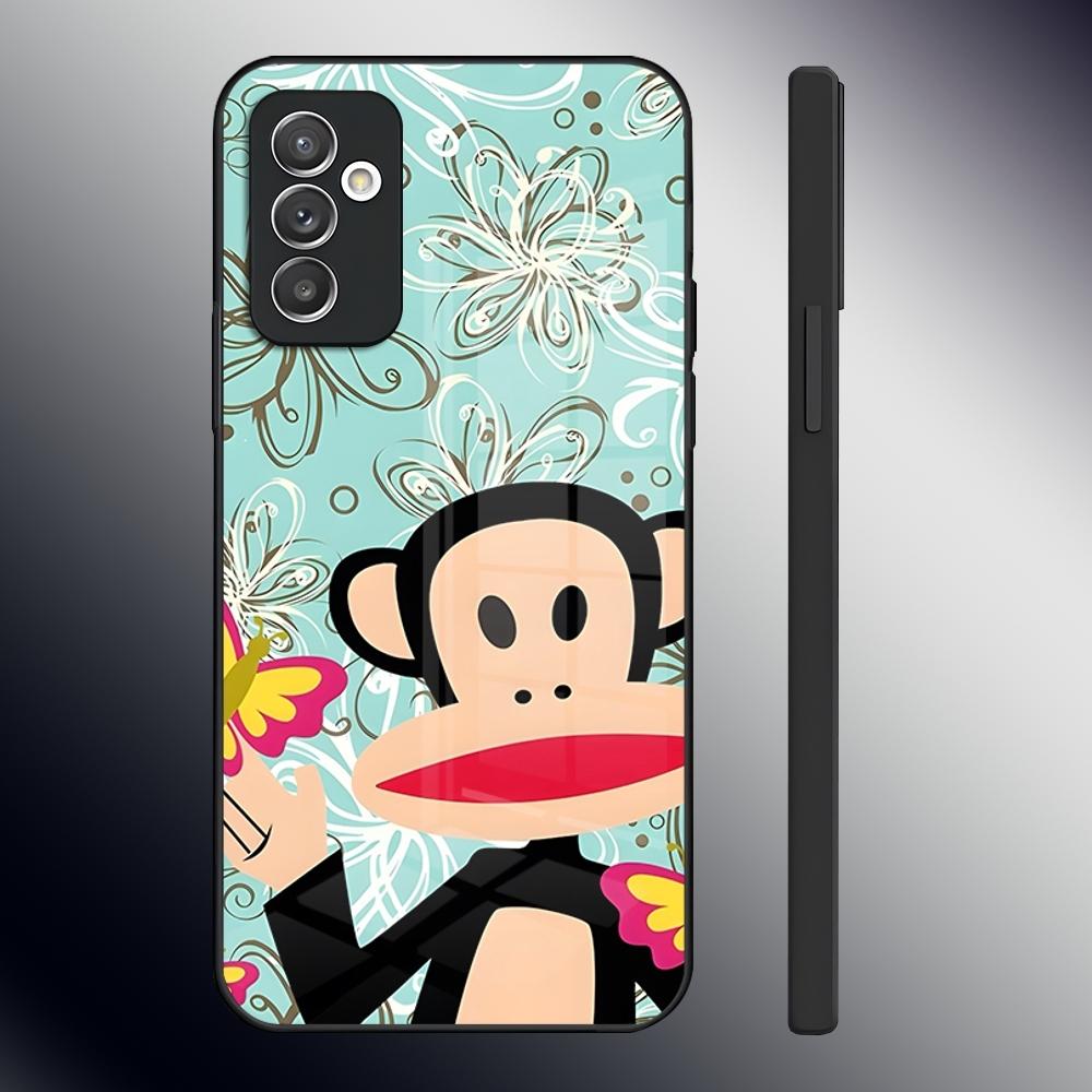 Fashion Logo P-Paul F-Frank Phone Case For Samsung S26 S24 Ultra S23 S22 S21 Fe S25 Plus A54 A34 A24 A53 A13 A16 Glass Cover