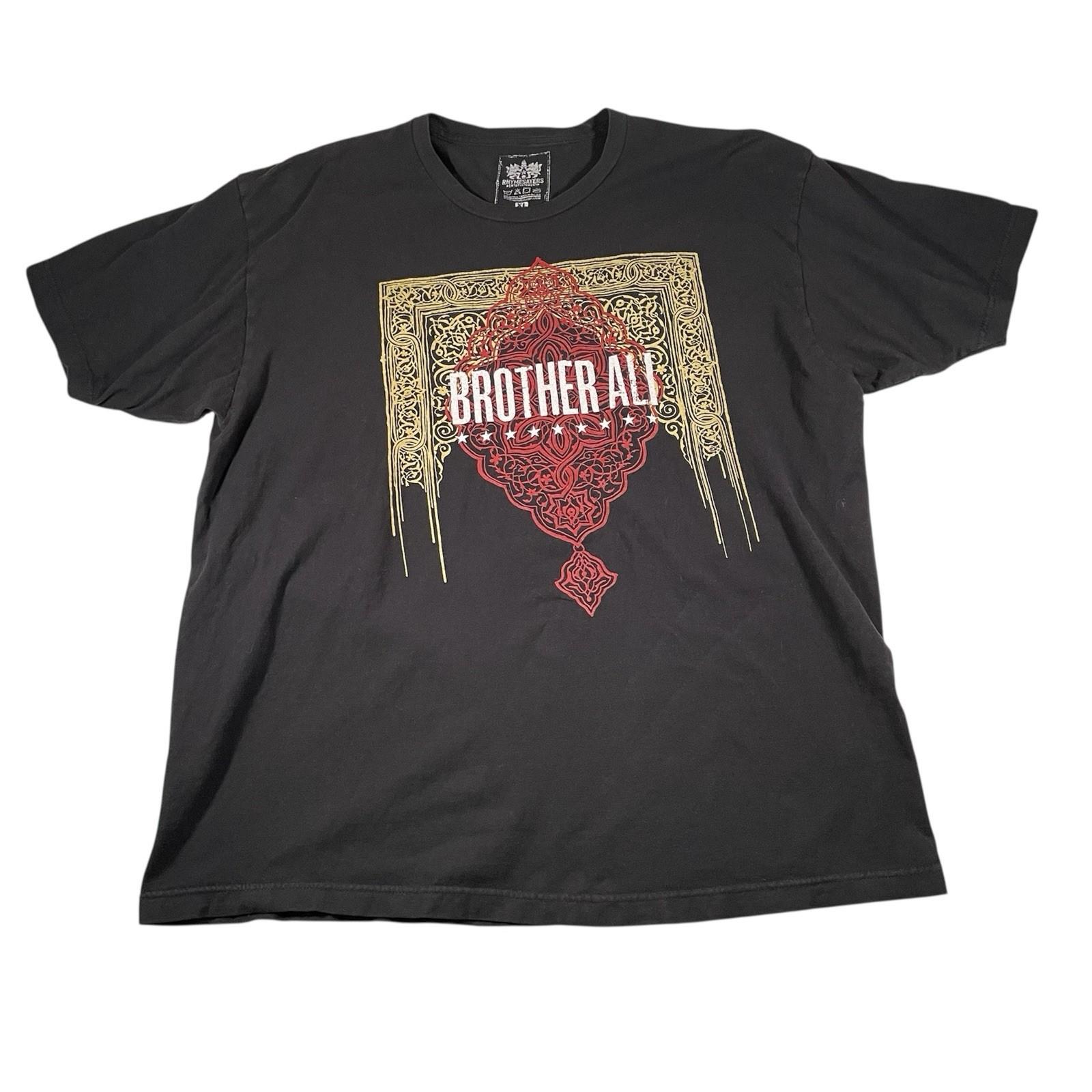 Rhymesayers Entertainment Brother Ali T  XL Hip Hop Graphic Mens Black Unisex T-Shirt M