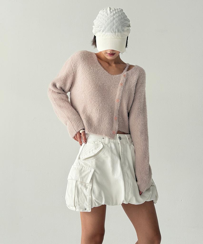 THE GREEN LAB Hairy Soft Knit [Pink]