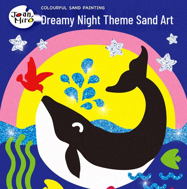 Milo Creative Sand Painting Set for Kids Ages 3-6: DIY Colored Sand Art for Early Childhood