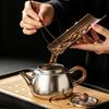 Pure titanium tea set, camping portable kung fu travel tea set, a complete set of housewarming gifts for elders and leaders