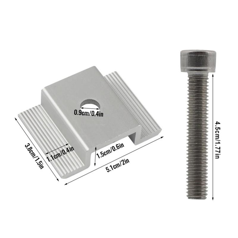 Premium Aluminum Alloy Solar Mounting Bracket 1/3Pcs Fit Framed Frameless Panel Camping Roof Installation