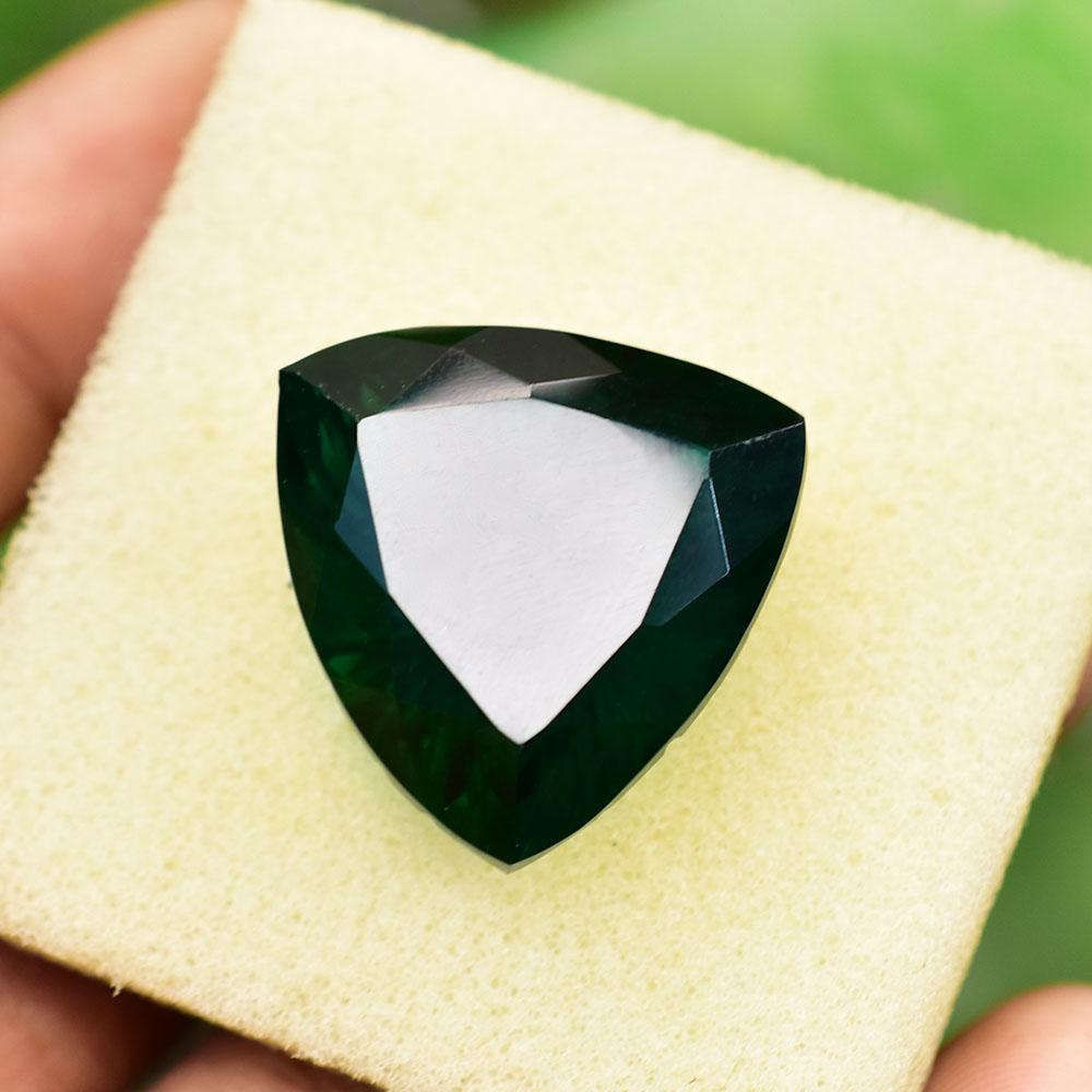 NATURAL Garnet 46.30 Ct Trillion Shape Green   Loose Gemstone For Her