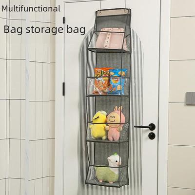 Wandmontierte mehrlagige Aufbewahrungstasche für Haushaltsgegenstände und Spielzeug