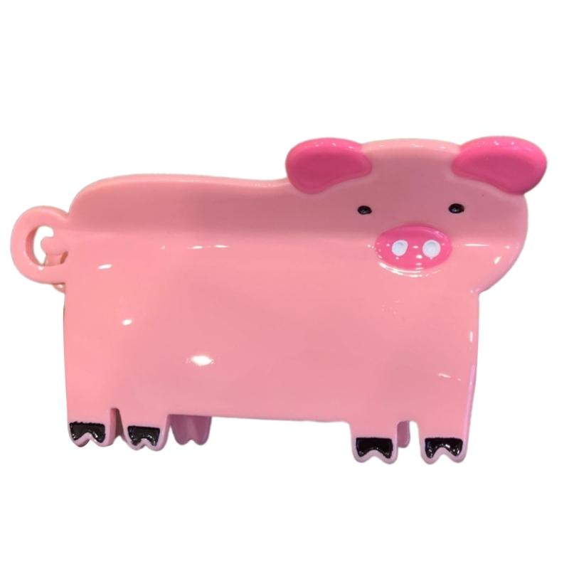 Cartoon Animal Acetate Hair Clip Strong Grip Claw Clip Student Hair Claw for Kids and Adults