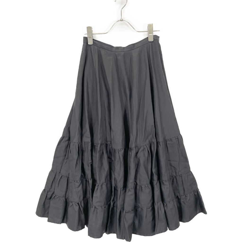 MADISON BLUE MB221-6014 Black Cotton Tea Art Skirt skirt XS blackUsed