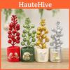 Classic Christmas Fruit Potted Decor With Handcrafted Design For Festive Indoor Use