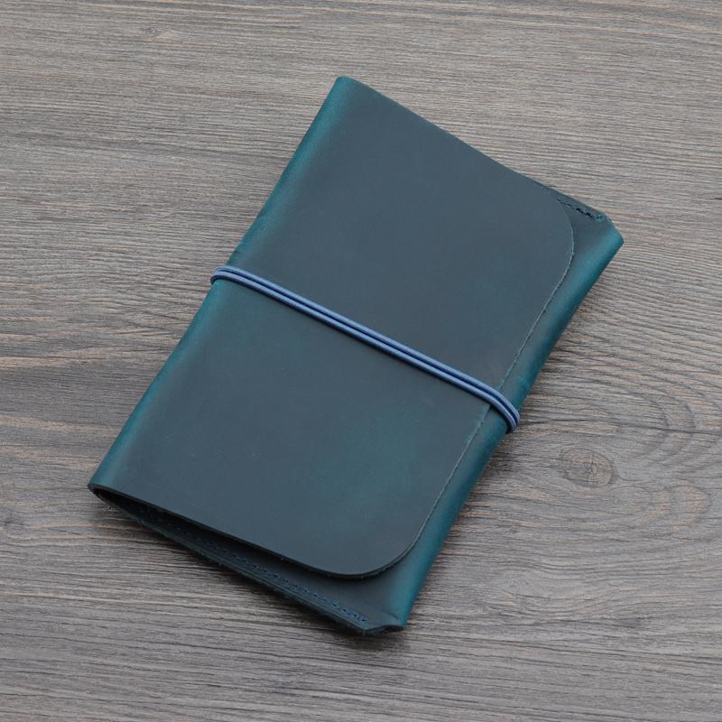 Обложка для паспорта из 100% натуральной кожи с ремешком — фото 6