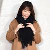 Cashmere Stole Box Solid Color Black [HHayashiguchi] 100% [Gift Wrapped] [Gift Included] Large, Thick, (CS0077) 1.