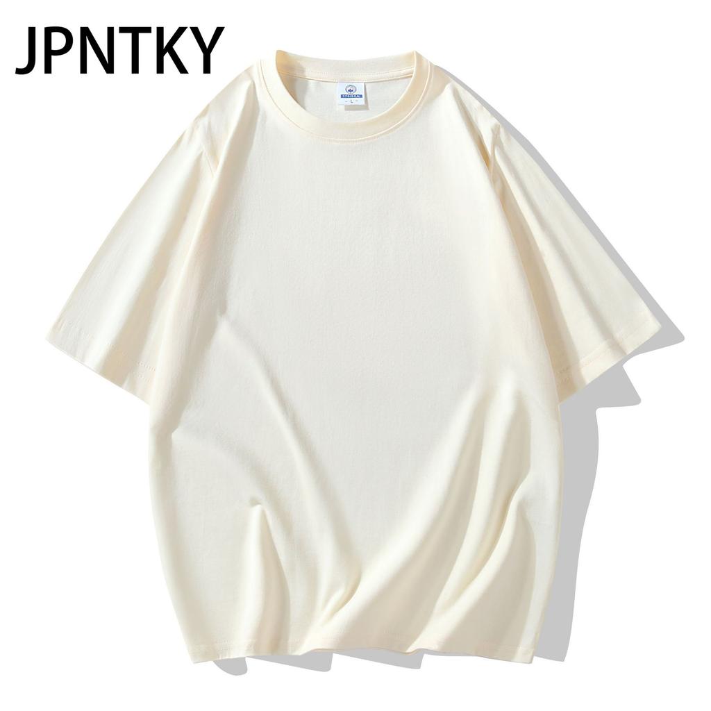 JPNTKY Cotton Short Sleeve T-shirt Men's Fashion Loose Half Sleeve Shirt Printed Compassionate Shirt