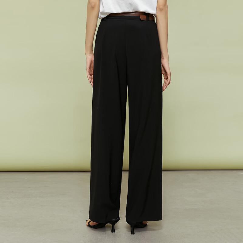 Women's High-Waist Loose Fit Casual Suit Trousers