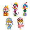 Balody Mini Blocks Cartoon Building Brick Fun Clown Festival Christmas Gifts Girl Brinquedos New Year Present Joker 18435