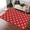 Christmas Red Stripes Area Rug Carpet Non-Slip Washable Carpet for Living Room Bedroom and Home Decor Floor Mat