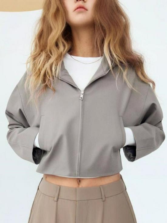 Autumn 2025 European & American Style Women's Casual Hooded Short Jacket